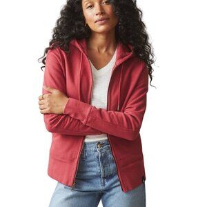 American Giant Classic Full Zip Hoodie 100% Cotton Poppy USA Made Size M